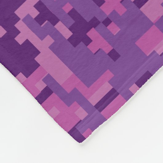 魚座〔占星術の〕十二宮図サインオンピンクデジタル迷彩柄 フリースブランケット (角)