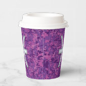 魚座〔占星術の〕十二宮図サインオンピンクデジタル迷彩柄 紙コップ (右)