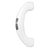 魚座〔占星術の〕十二宮図サイングランジイン銀鋼スタイル セラミックキャビネット取っ手 (側面)