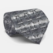 魚座〔占星術の〕十二宮図サイングランジイン銀鋼スタイル ネクタイ (ロール)