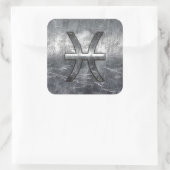 魚座〔占星術の〕十二宮図サイングランジイン鋼スタイルデコール スクエアシール (バッグ)