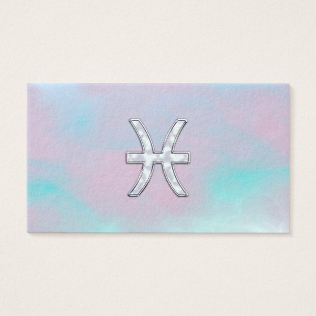 魚座〔占星術の〕十二宮図シンボルマザーオブパールスタイル (正面)