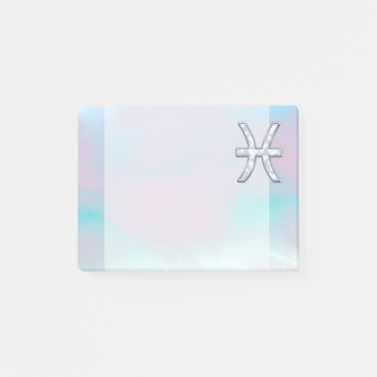 魚座〔占星術の〕十二宮図シンボルマザーオブパールデコール ポストイット (正面)