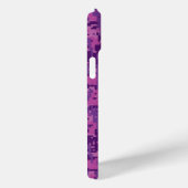 魚座〔占星術の〕十二宮図シンボル明るい赤紫色デジタルカモフラージュ Case-Mate iPhoneケース (裏面 / 右)