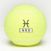 魚座〔占星術の〕十二宮図シンボル規格（ケネス・ヨンチ） テニスボール (正面)