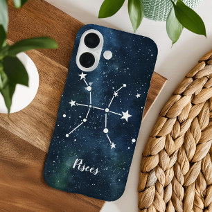 魚座 〔占星術の〕十二宮図占星術の標識コンステレーション iPhone 16ケース