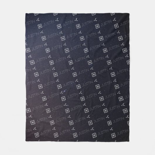 魚座〔占星術の〕十二宮図名コンステレーション占星術 フリースブランケット (正面)