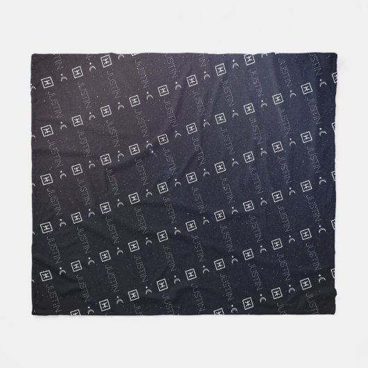 魚座〔占星術の〕十二宮図名コンステレーション占星術 フリースブランケット (正面(横))