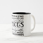 魚座〔占星術の〕十二宮図徴候 ツートーンマグカップ (正面右)