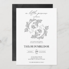 魚座〔占星術の〕十二宮図星サイン星占い赤ちゃんシャワー 招待状