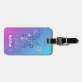 魚座〔占星術の〕十二宮図星印占星術星座 ラゲッジタグ (正面横)