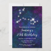 魚座〔占星術の〕十二宮図星座バースデーパーティー 招待状 (正面)