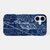 魚座〔占星術の〕十二宮図標識ヴィンテージイラストレーション iPhone 16ケース (裏面横)