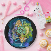 魚座〔占星術の〕十二宮図標識 ペーパープレート (パーティー)