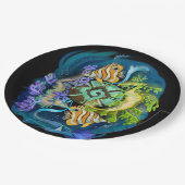 魚座〔占星術の〕十二宮図標識 ペーパープレート (アングル)