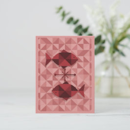 魚座〔占星術の〕十二宮図標識 ポストカード