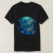 魚座〔占星術の〕十二宮図標識 Tシャツ (デザイン正面)