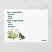 魚座〔占星術の〕十二宮図特性はがき ポストカード (裏面)