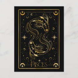 魚座〔占星術の〕十二宮図記号 ポストカード