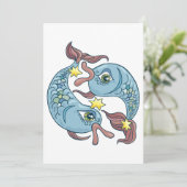 魚座〔占星術の〕十二宮図魚占星術 招待状 (スタンド正面)