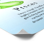 魚座〔占星術の〕十二宮図魚徴候 ポスター (角)