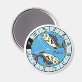 魚座〔占星術の〕十二宮図 マグネット (正面/裏面)