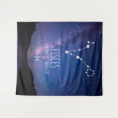 魚座 |占星術パーソナライズされたタペストリー タペストリー (正面(横))