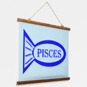 魚座 吊り下げ型タペストリー (傾斜あり)