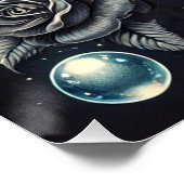 魚座「夢が流れる場所」光沢のあるポスター ポスター (コーナー)