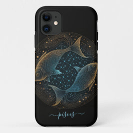 魚座 星座 ブラック ゴールド Case-Mate iPhoneケース iPhone 11 ケース