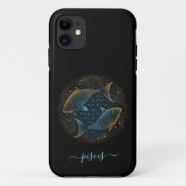 魚座 星座 ブラック ゴールド Case-Mate iPhoneケース iPhone 11 ケース