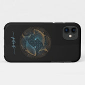 魚座 星座 ブラック ゴールド Case-Mate iPhoneケース iPhone 11 ケース (裏面(横))