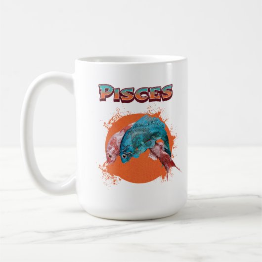 魚座 星座 占い 水 アストロロジー サイン コーヒーマグカップ (左)