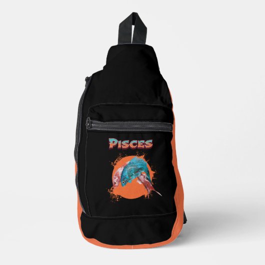 魚座 星座 占い 水 アストロロジー サイン  スリングバッグ (正面)