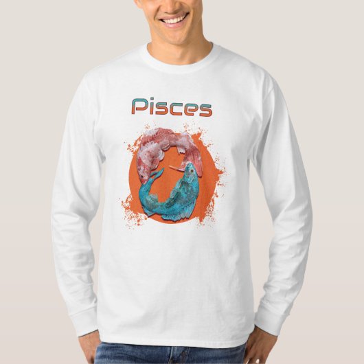 魚座 星座 占い 水 アストロロジー サイン Tシャツ (正面)