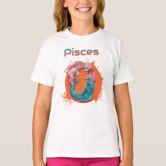 魚座 星座 占い 水 アストロロジー サイン  Tシャツ (正面)