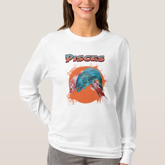 魚座 星座 占い 水 アストロロジー サイン  Tシャツ (正面)