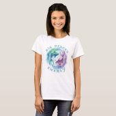 魚座 星座 水彩 魚 アストロロジー Tシャツ (正面フル)