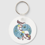 魚座 星座 魚 天体占い キーホルダー (正面)