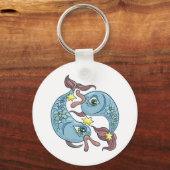 魚座 星座 魚 天体占い キーホルダー (正面)