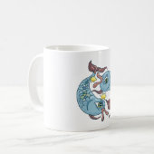 魚座 星座 魚 天体占い コーヒーマグカップ (正面左)