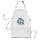 魚座 星座 魚 天体占い スタンダードエプロン (正面)