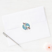 魚座 星座 魚 天体占い ラウンドシール