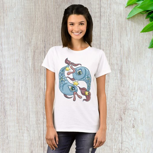 魚座 星座 魚 天体占い Tシャツ