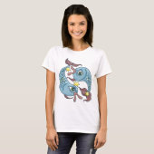 魚座 星座 魚 天体占い Tシャツ (正面フル)