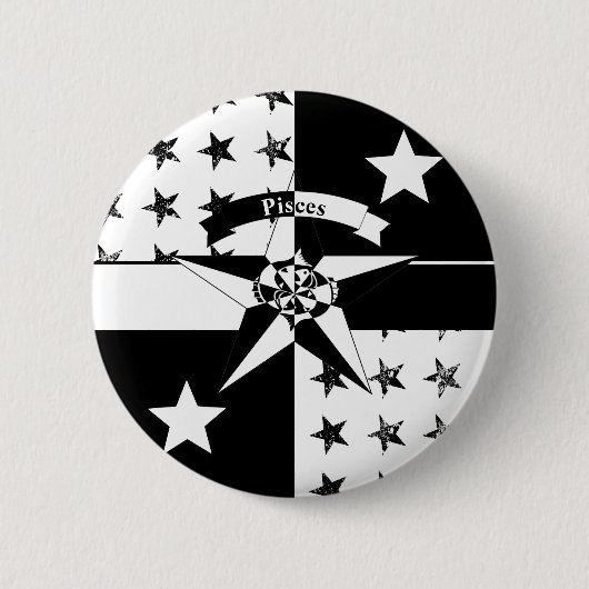 魚座 缶バッジ (正面)