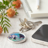 魚座 – 2人の人魚が輪になって泳ぐ キーホルダー (側面)