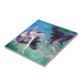 魚座 – 2人の人魚が輪になって泳ぐ タイル (側面)