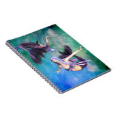 魚座 – 2人の人魚が輪になって泳ぐ ノートブック (右側)