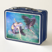 魚座 – 2人の人魚が輪になって泳ぐ メタルランチボックス (裏面)